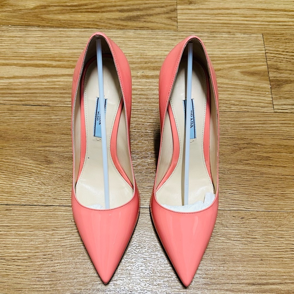 PRADA Pink Patent Leather Pump Heels - Picture 11 of 16